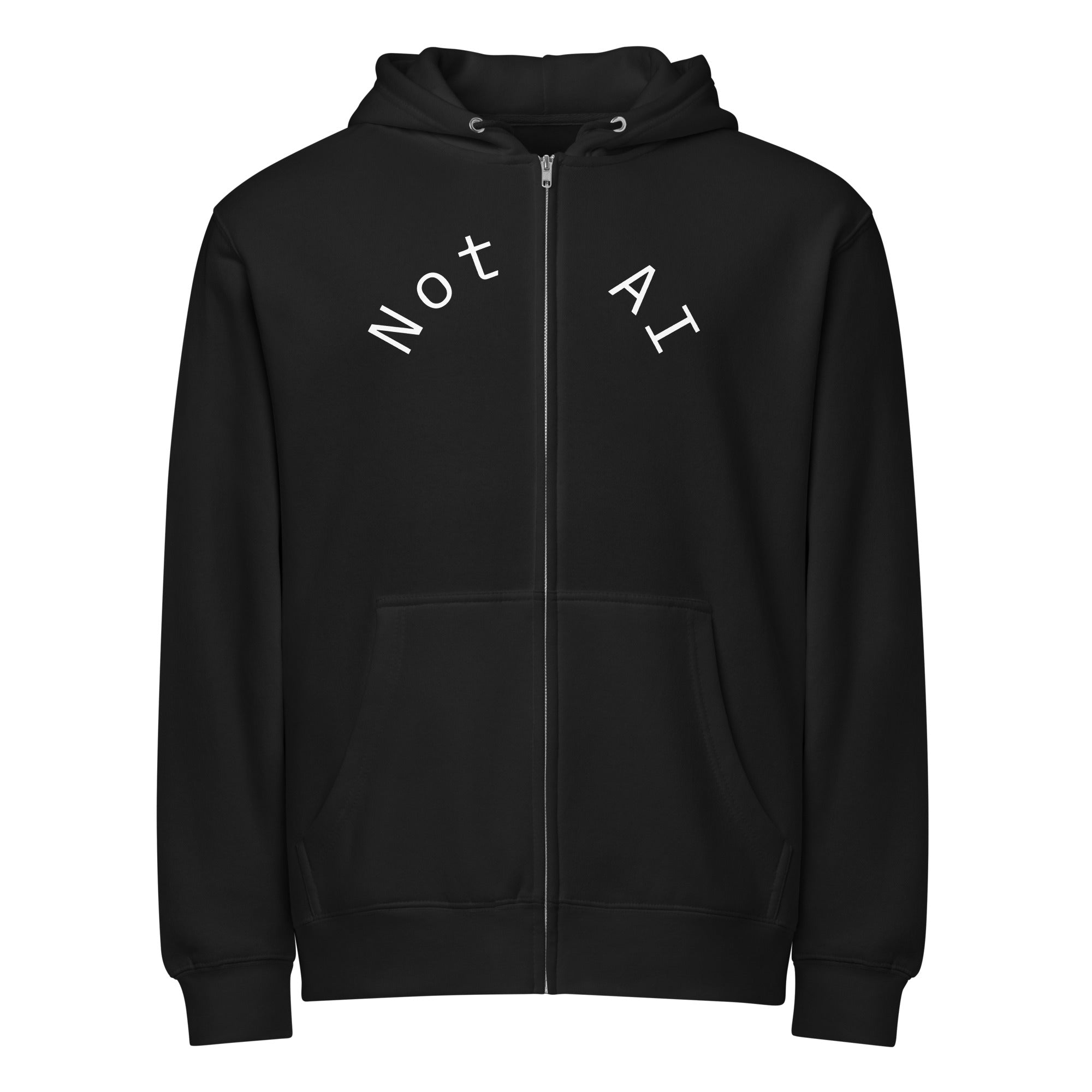 Premium full zip hoodie — Inkdrop original all-over-print design, photo 2