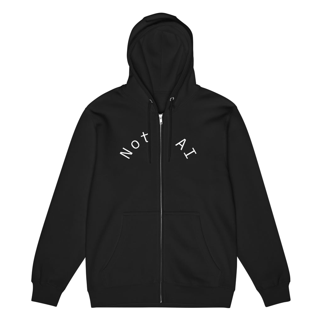 Premium full zip hoodie — Inkdrop original all-over-print design, photo 6