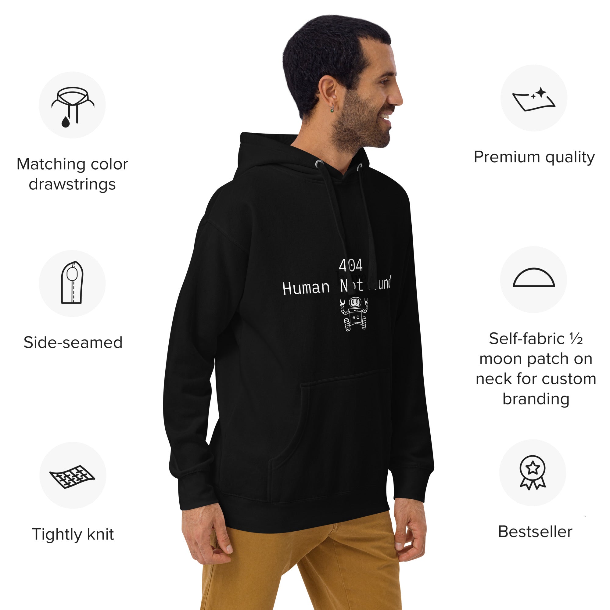 Unisex Hoodie — Inkdrop original all-over-print design, photo 12